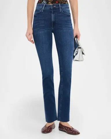 MOTHER The Mid-Rise Dazzler Ankle Fray Jeans | Thumbnail 4 MOTHER The Mid-Rise Dazzler Ankle Fray Jeans | Thumbnail 4