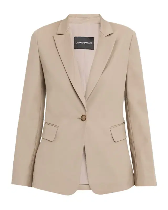 Emporio Armani Cotton Couture Single-Button Blazer