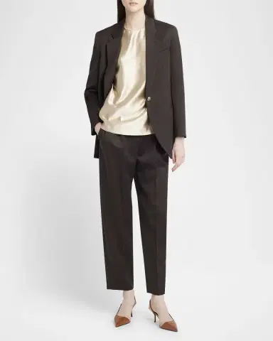 Giorgio Armani Virgin Wool Single-Breasted Blazer | Thumbnail 2