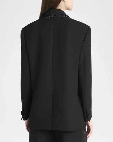 Giorgio Armani Beaded Silk Tuxedo Jacket | Thumbnail 3