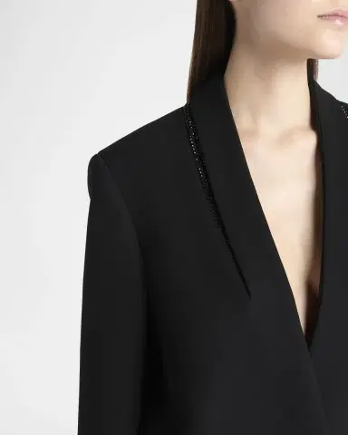 Giorgio Armani Beaded Silk Tuxedo Jacket | Thumbnail 5