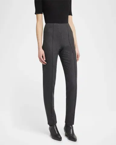 Giorgio Armani Cashmere Flannel Slim-Leg Ankle Trousers | Thumbnail 3 Giorgio Armani Cashmere Flannel Slim-Leg Ankle Trousers | Thumbnail 3
