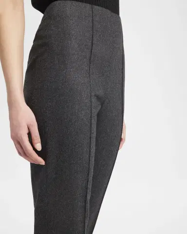 Giorgio Armani Cashmere Flannel Slim-Leg Ankle Trousers | Thumbnail 4 Giorgio Armani Cashmere Flannel Slim-Leg Ankle Trousers | Thumbnail 4