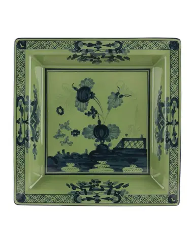 GINORI 1735 Malachite Squared Porcelain Tray | Thumbnail 1