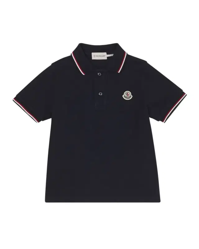 Moncler Boy 's Logo-Applique Short-Sleeve Polo Shirt, Size 8-