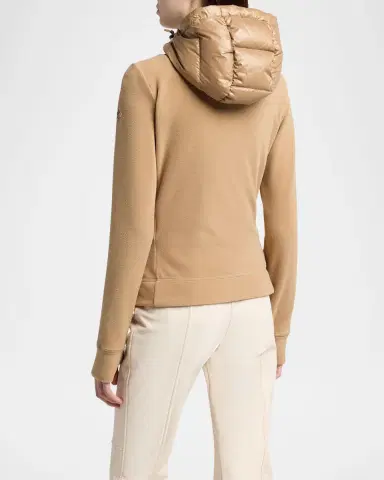 Moncler Grenoble Padded Down Zip-Up Hoodie Cardigan | Thumbnail 3