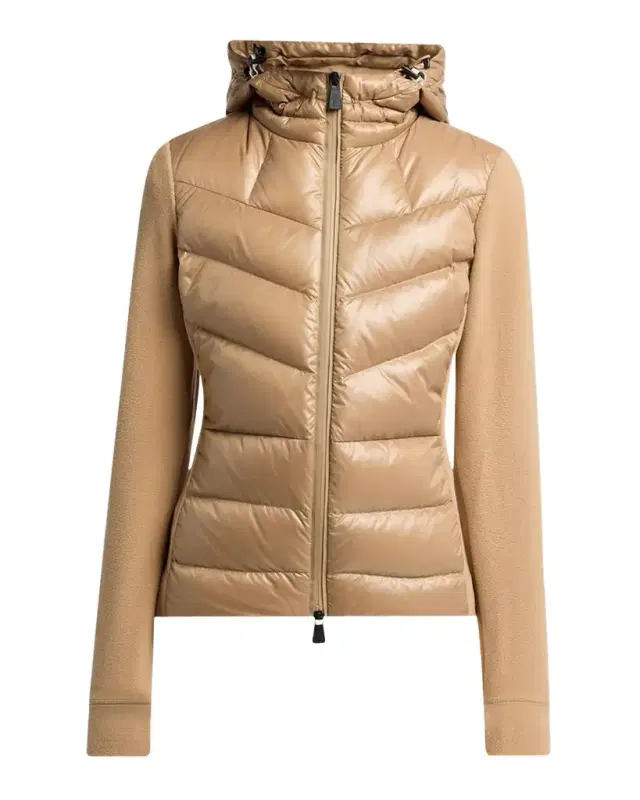 Moncler Grenoble Padded Down Zip-Up Hoodie Cardigan