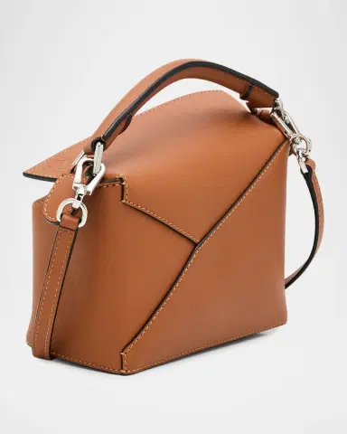 Loewe Puzzle Edge Mini Top-Handle Bag in Calfskin Leather | Thumbnail 2 Loewe Puzzle Edge Mini Top-Handle Bag in Calfskin Leather | Thumbnail 2