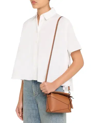 Loewe Puzzle Edge Mini Top-Handle Bag in Calfskin Leather | Thumbnail 1 Loewe Puzzle Edge Mini Top-Handle Bag in Calfskin Leather | Thumbnail 1