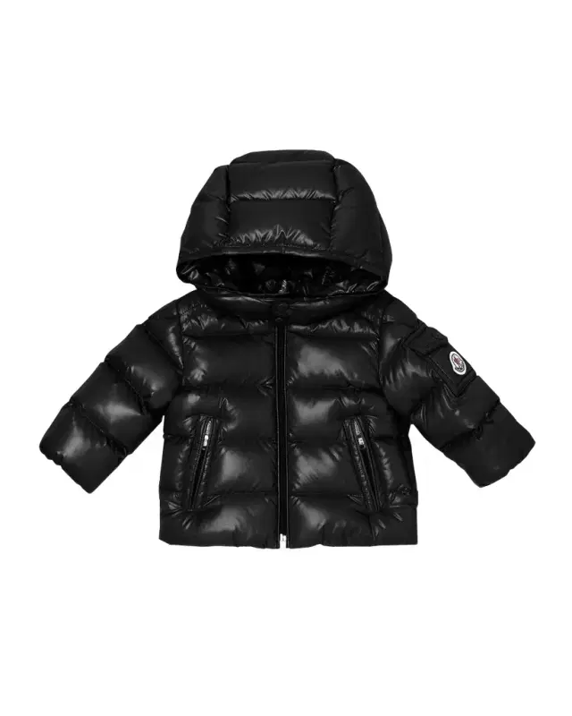 Moncler Kid's Maya Baby Hooded Down Jacket, Size 6M-3