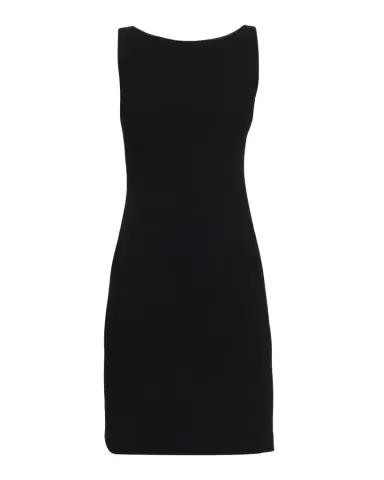 Emporio Armani Sleeveless High-Neck Waffle Dress | Thumbnail 1 Emporio Armani Sleeveless High-Neck Waffle Dress | Thumbnail 1