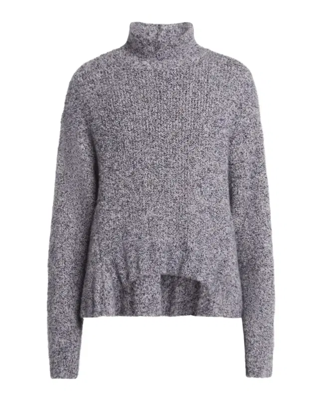 Giorgio Armani Turtleneck Cashmere-Silk Boucle Sweater