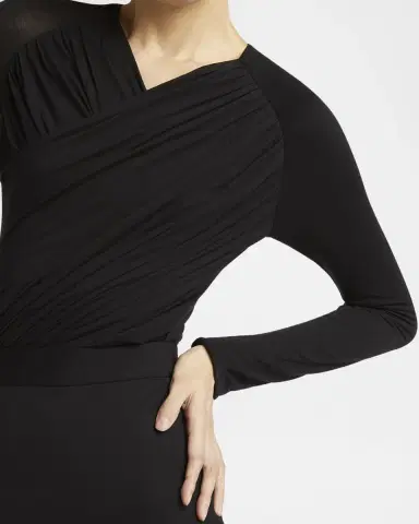 Giorgio Armani Ruched Jersey Long-Sleeve Midi Dress | Thumbnail 5 Giorgio Armani Ruched Jersey Long-Sleeve Midi Dress | Thumbnail 5