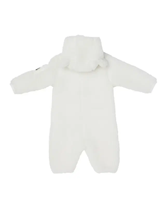 Boy 's Teddy Ear Hood Zip-Front Romper, Size 1M-3