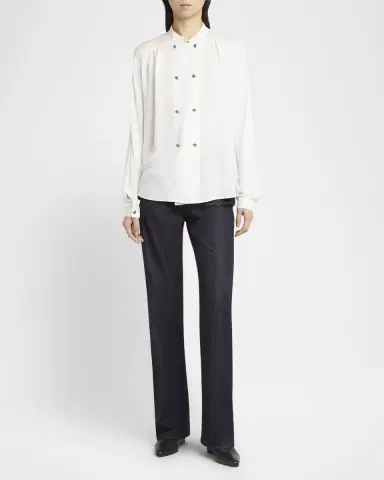 Giorgio Armani Double-Breasted Silk Blouse | Thumbnail 2 Giorgio Armani Double-Breasted Silk Blouse | Thumbnail 2