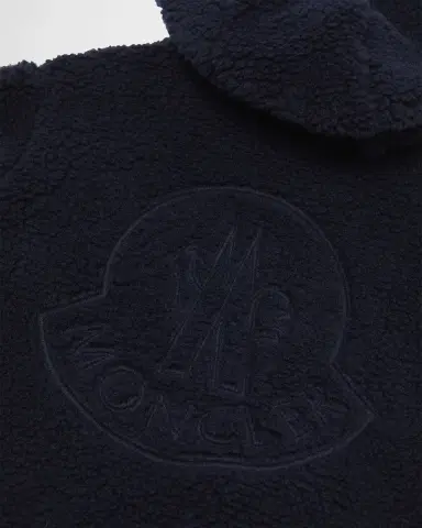 Moncler Boy's Teddy Fleece Zip-Front Sweatshirt | Thumbnail 3 Moncler Boy's Teddy Fleece Zip-Front Sweatshirt | Thumbnail 3