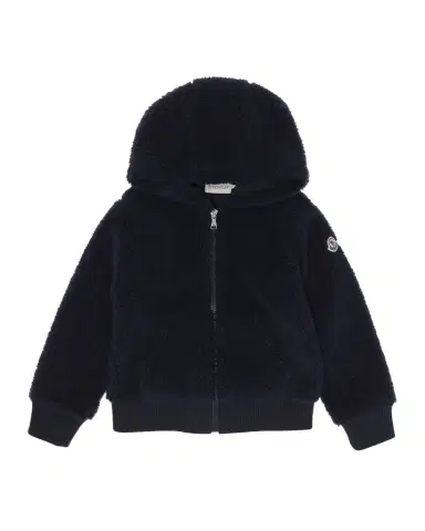 Moncler Boy's Teddy Fleece Zip-Front Sweatshirt | Thumbnail 1 Moncler Boy's Teddy Fleece Zip-Front Sweatshirt | Thumbnail 1