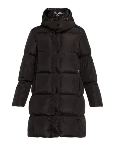Moncler Litte Long Down Puffer Coat with Detachable Hood | Thumbnail 1