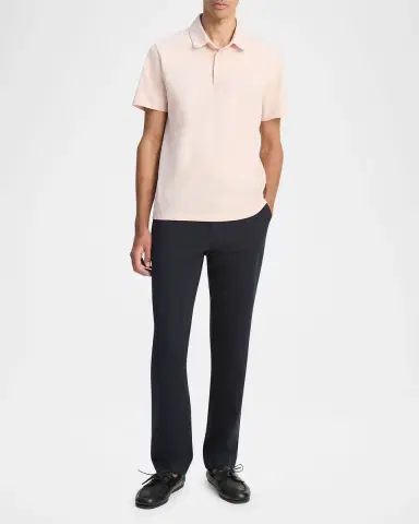 Vince Men 's Garment-Dyed Polo Shirt | Thumbnail 2