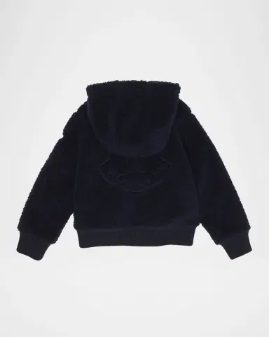 Moncler Boy 's Teddy Fleece Zip-Front Sweatshirt | Thumbnail 2 Moncler Boy 's Teddy Fleece Zip-Front Sweatshirt | Thumbnail 2