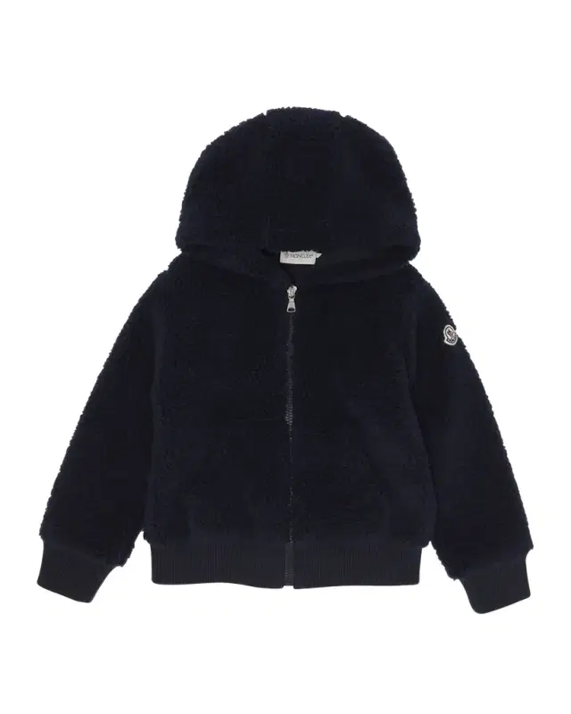 Moncler Boy 's Teddy Fleece Zip-Front Sweatshirt, Size -10