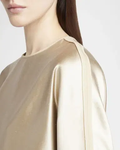 Giorgio Armani Tonal Piping Long-Sleeve Silk Blouse | Thumbnail 5 Giorgio Armani Tonal Piping Long-Sleeve Silk Blouse | Thumbnail 5