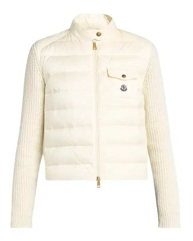 Moncler Padded Wool Zip-Up Cardigan