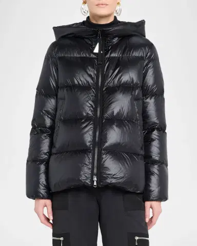 Moncler Serittes Hooded Short Down Jacket | Thumbnail 4 Moncler Serittes Hooded Short Down Jacket | Thumbnail 4