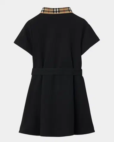 Burberry Girl's Astrid Check Polo Shirtdress | Thumbnail 2 Burberry Girl's Astrid Check Polo Shirtdress | Thumbnail 2