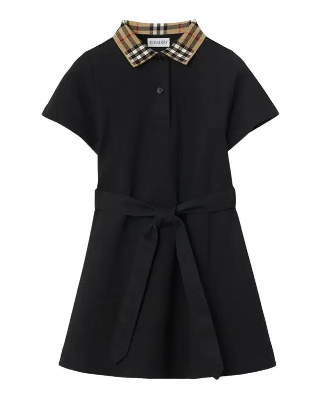 Burberry Girl 's Astrid Check Polo Shirtdress