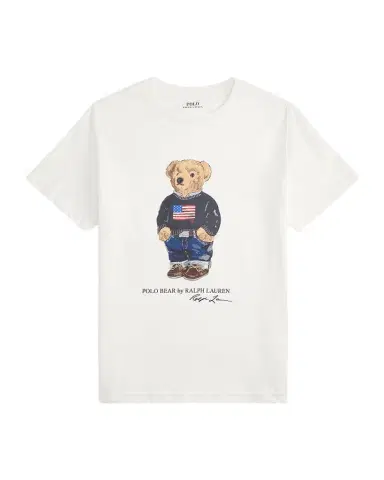 Polo Ralph Lauren Boy 's Polo Bear Flag Print Short-Sleeve T-Shirt | Thumbnail 1