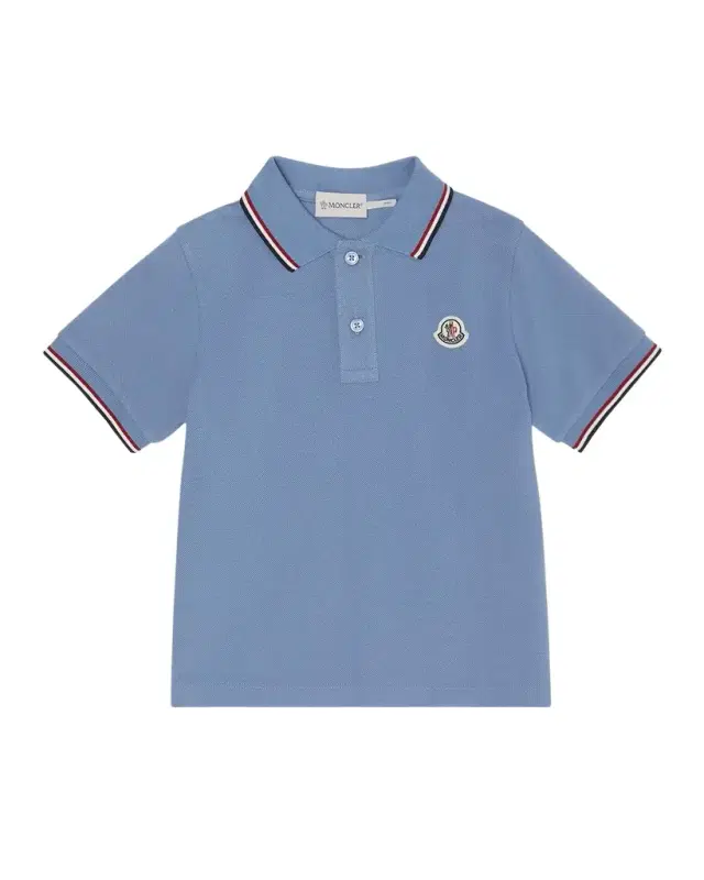 Moncler Boy 's Logo-Applique Short-Sleeve Polo Shirt, Size 8-