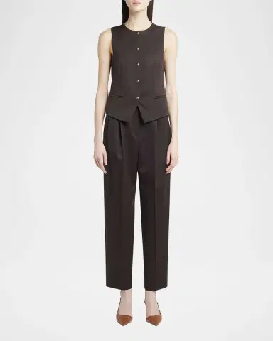 Giorgio Armani Single-Breasted Wool Vest | Thumbnail 2