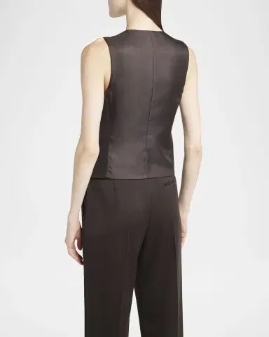 Giorgio Armani Single-Breasted Wool Vest | Thumbnail 3