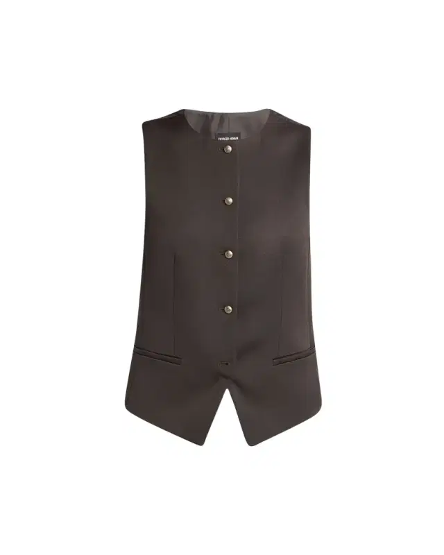 Giorgio Armani Single-Breasted Wool Vest