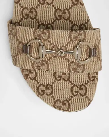 Gucci GG Canvas Siaga Slide Sandals | Thumbnail 4 Gucci GG Canvas Siaga Slide Sandals | Thumbnail 4