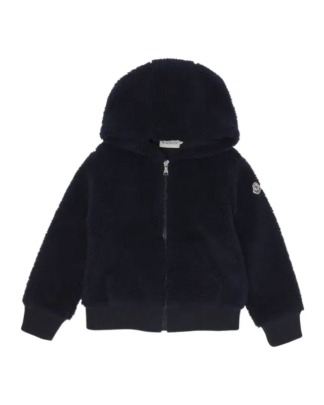 Moncler Boy 's Teddy Fleece Zip-Front Sweatshirt, Size -14