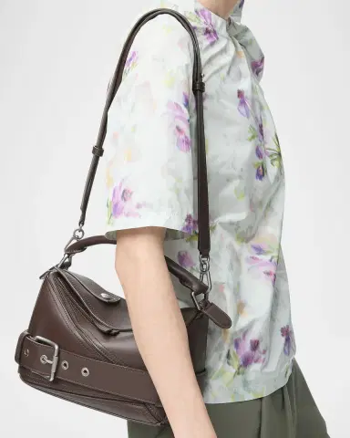 Loewe Puzzle Biker Top-Handle Bag in Shiny Leather | Thumbnail 5 Loewe Puzzle Biker Top-Handle Bag in Shiny Leather | Thumbnail 5