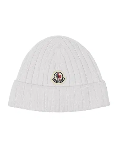 Moncler Girl 's Logo Ribbed Wool Beanie | Thumbnail 1
