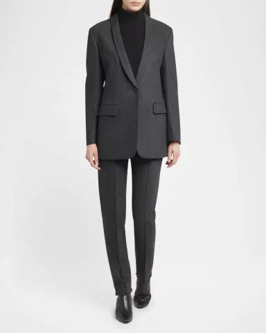 Giorgio Armani Turtleneck Short-Sleeve Cashmere Rib Sweater | Thumbnail 2