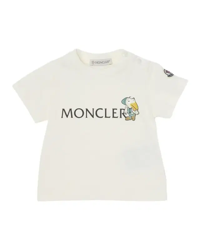Moncler Boy 's MonDuck Logo-Print Short-Sleeve T-Shirt, Size 3M-3