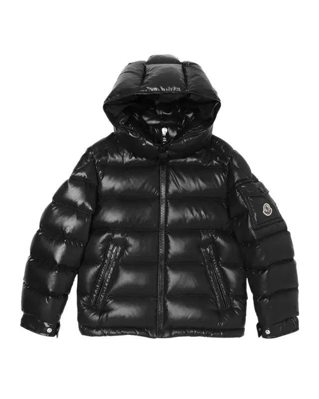 Moncler Boy 's Maya Hooded Short Down Jacket