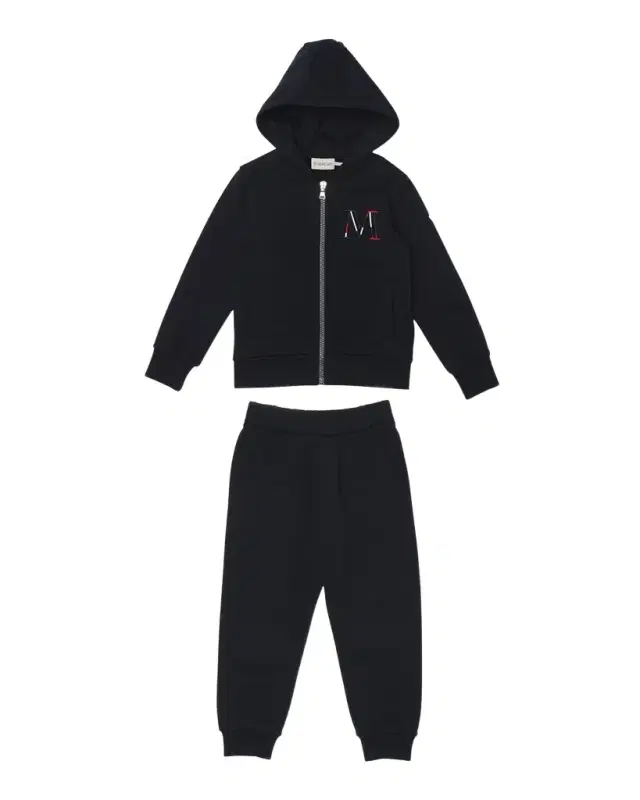 Boy 's Embroidered M Hoodie & Joggers, Size 12-