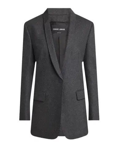 Giorgio Armani Cashmere Flannel Single-Breasted Blazer | Thumbnail 1 Giorgio Armani Cashmere Flannel Single-Breasted Blazer | Thumbnail 1