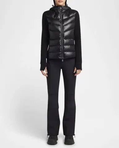 Moncler Grenoble Padded Down Zip-Up Hoodie Cardigan | Thumbnail 2