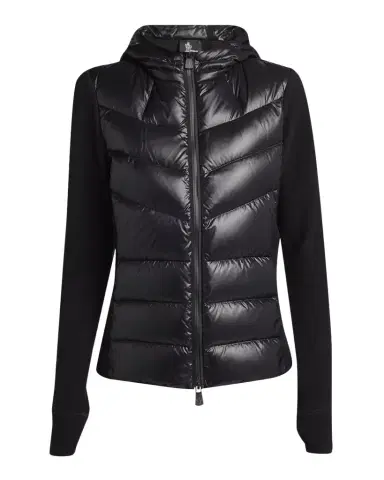 Moncler Grenoble Padded Down Zip-Up Hoodie Cardigan | Thumbnail 1