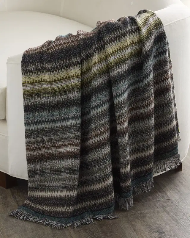 Missoni Home Blurred Wool Throw, 57" x 75"