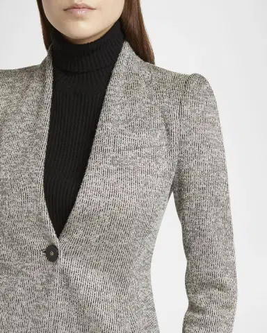 Giorgio Armani Textured Jersey Jacquard Single-Breasted Blazer | Thumbnail 5