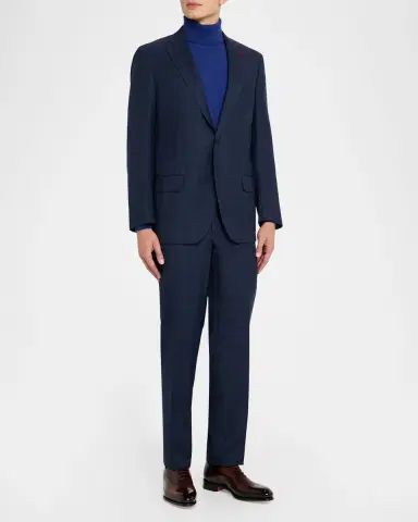 Santoni Men's Isaac Cap-Toe Leather Oxford Shoes | Thumbnail 3