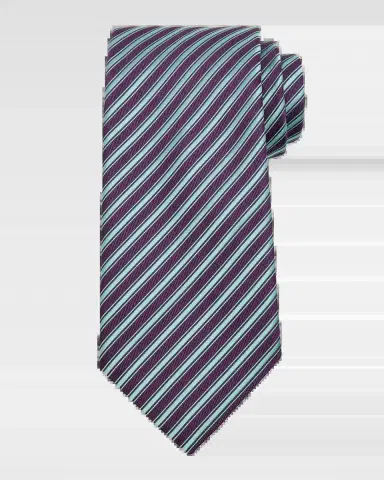 Charvet Men's Silk Multi-Stripe Tie | Thumbnail 2 Charvet Men's Silk Multi-Stripe Tie | Thumbnail 2